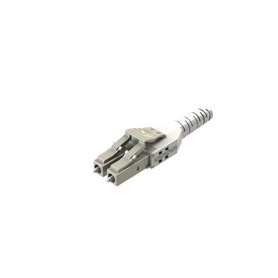 LC Glasfaserverbindung Duplex mit Uniboot 2.0 Beige-Versammlung