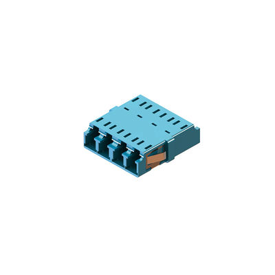 4 Multimode-LC-Faseroptikadapter Verringerung von Glasfaserkopplungen für CATV / FTTX