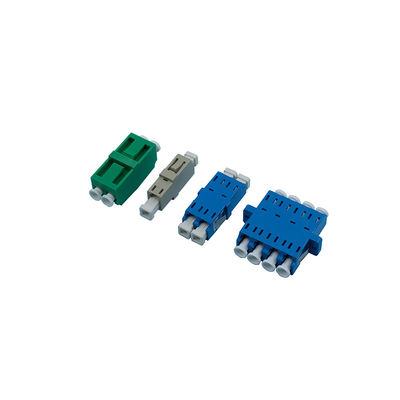 Guter Preis Farbcodierte weibliche zu weibliche LC-zu-LC-Faser-Adapter aus Kunststoff mit Flansche und ohne Flansche Online